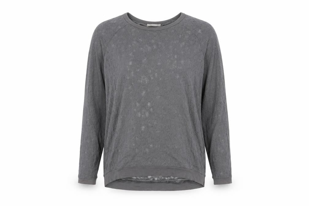 Womens UK Size 16 Label Lab Grey Basic T-Shirt
