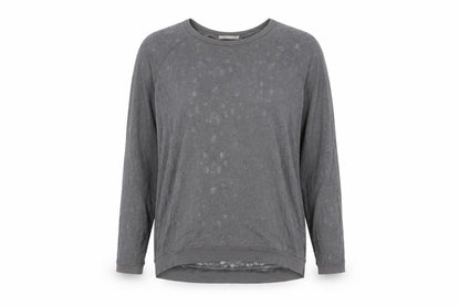 Womens UK Size 16 Label Lab Grey Basic T-Shirt