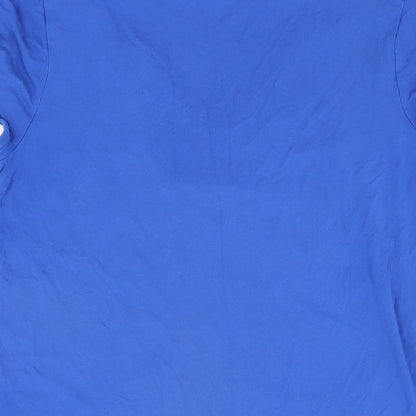 Womens UK Size 14 Debenhams Blue Basic T-Shirt