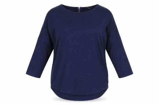 Womens UK Size 12 Select Blue Basic T-Shirt