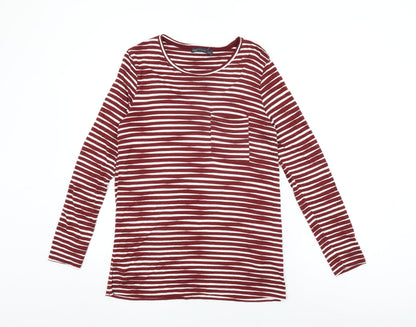Womens UK Size 10 Marks and Spencer Red Basic T-Shirt