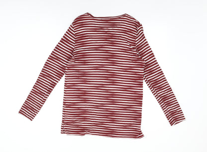 Womens UK Size 10 Marks and Spencer Red Basic T-Shirt