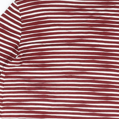 Womens UK Size 10 Marks and Spencer Red Basic T-Shirt