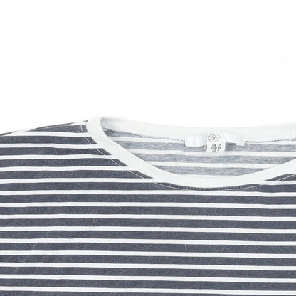 Womens UK Size 12 Missguided Blue Cropped T-Shirt