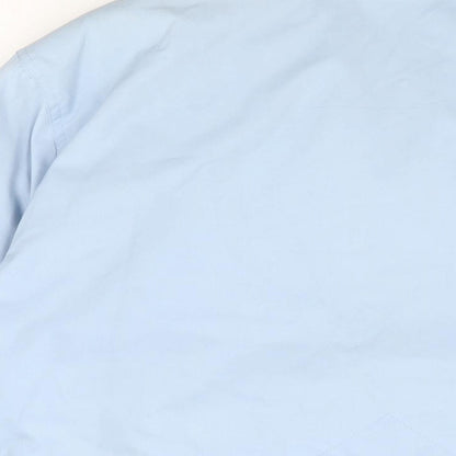 Classics Womens Blue Overcoat Coat Size 22 Zip