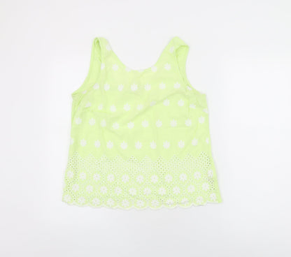 Womens UK Size 14 NEXT Green Basic T-Shirt