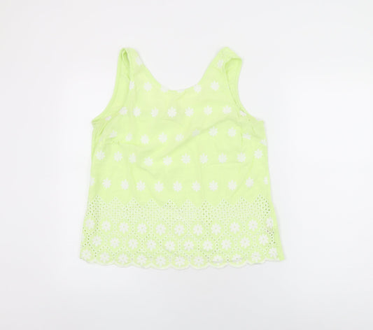 Womens UK Size 14 NEXT Green Basic T-Shirt