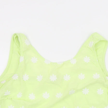 Womens UK Size 14 NEXT Green Basic T-Shirt