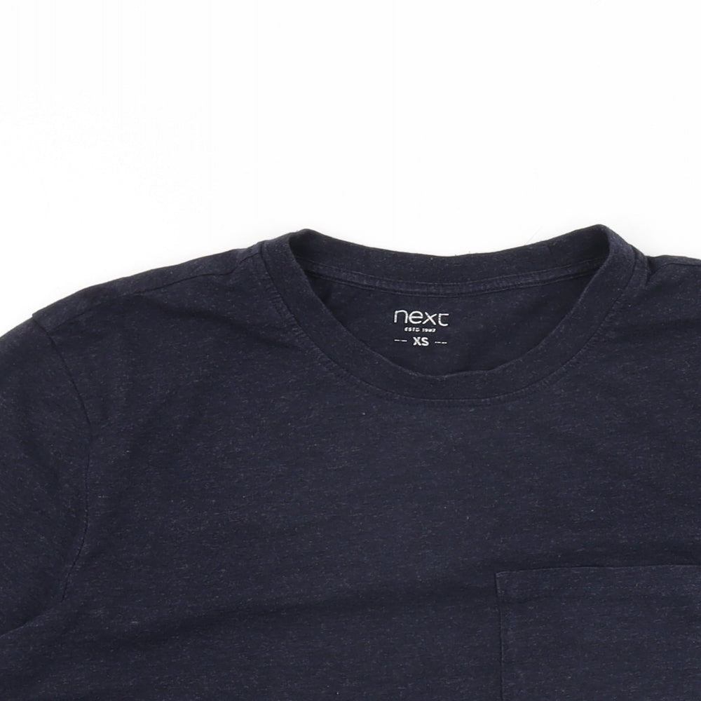 NEXT Mens Blue Cotton T-Shirt Size XS Round Neck