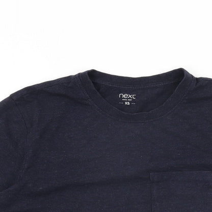 NEXT Mens Blue Cotton T-Shirt Size XS Round Neck