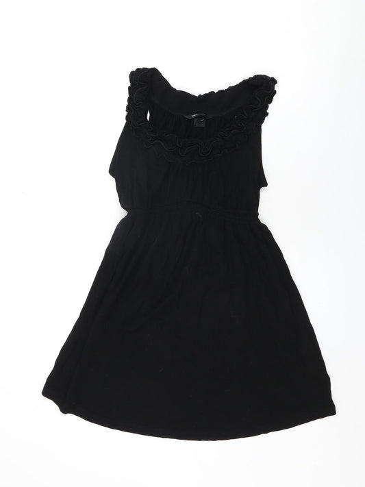 Womens UK Size M H&M Black Basic T-Shirt