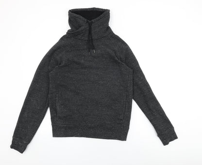 H&M Womens Black Cotton Pullover Sweatshirt Size S Pullover