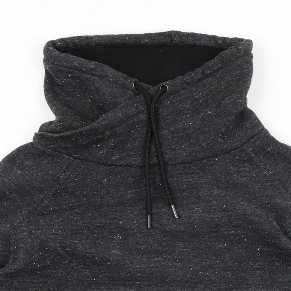 H&M Womens Black Cotton Pullover Sweatshirt Size S Pullover