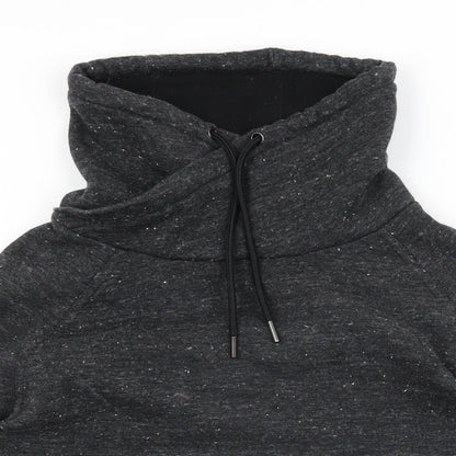 H&M Womens Black Cotton Pullover Sweatshirt Size S Pullover