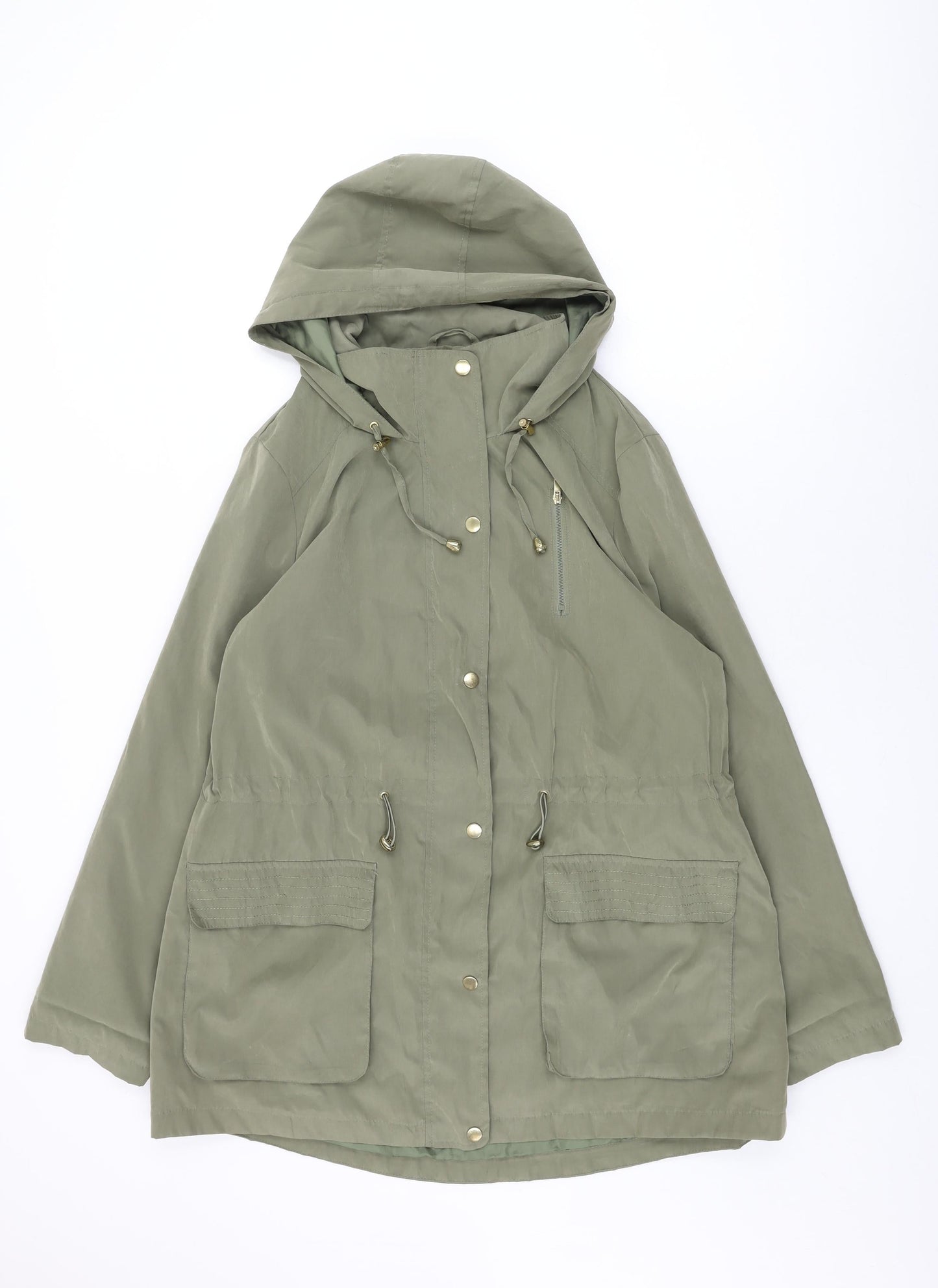 Womens UK Size 18 M&Co Green Overcoat