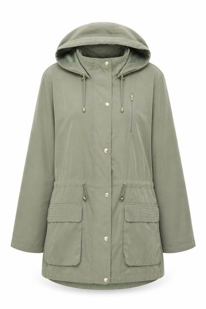 Womens UK Size 18 M&Co Green Overcoat