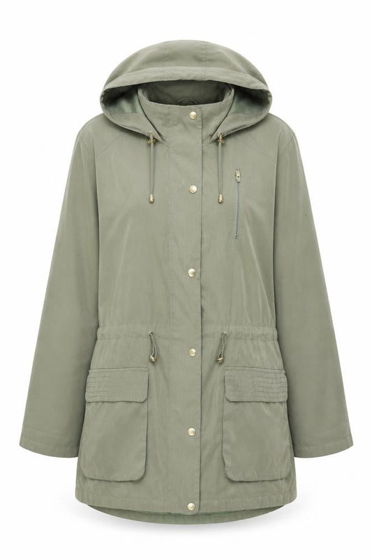 Womens UK Size 18 M&Co Green Overcoat