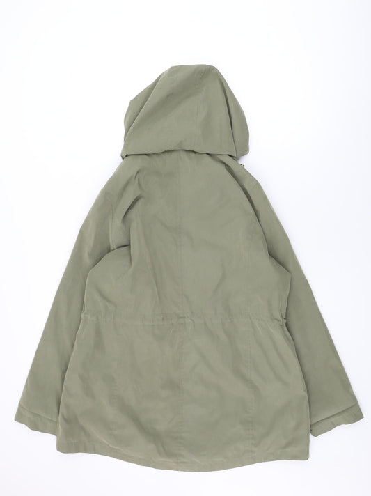 Womens UK Size 18 M&Co Green Overcoat