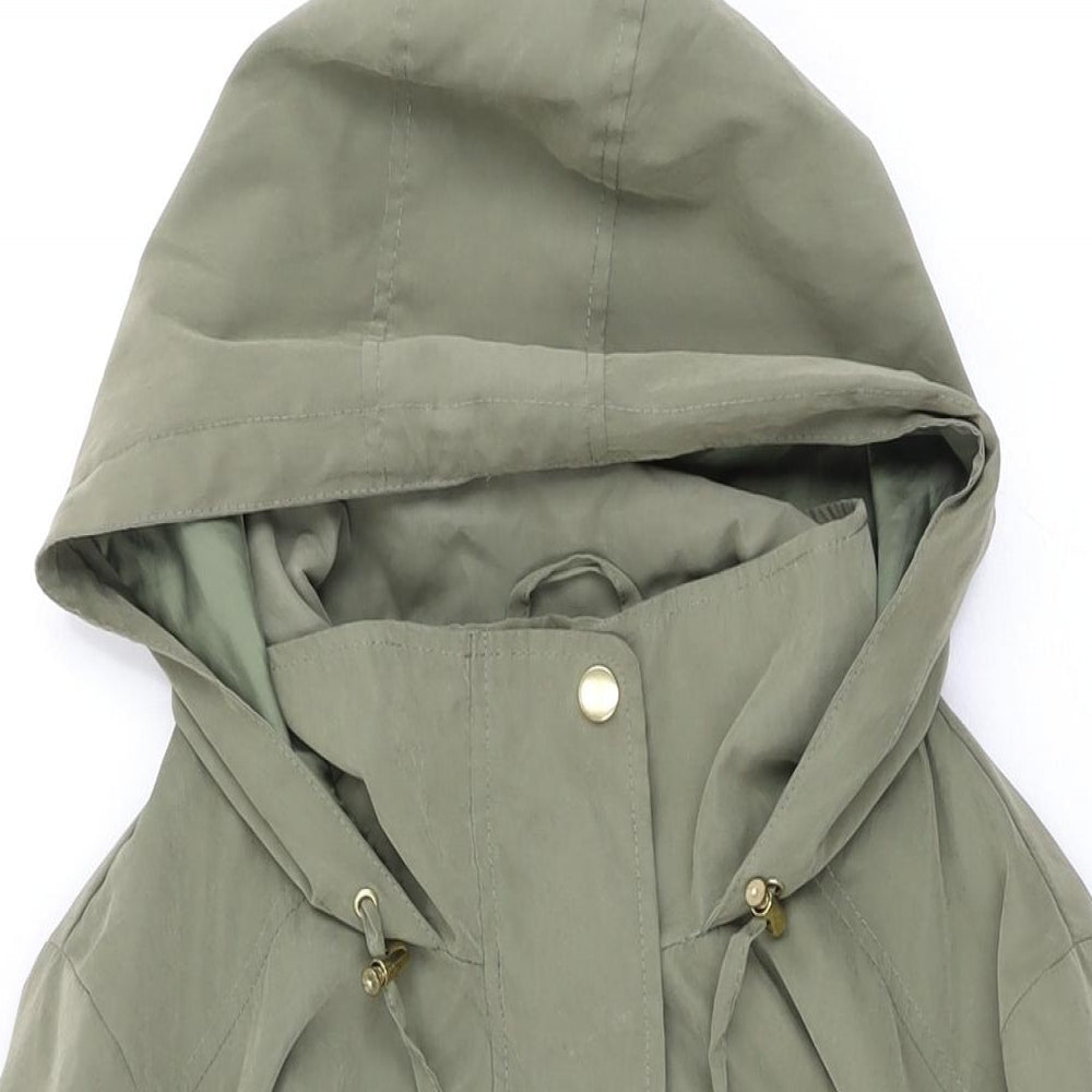 Womens UK Size 18 M&Co Green Overcoat