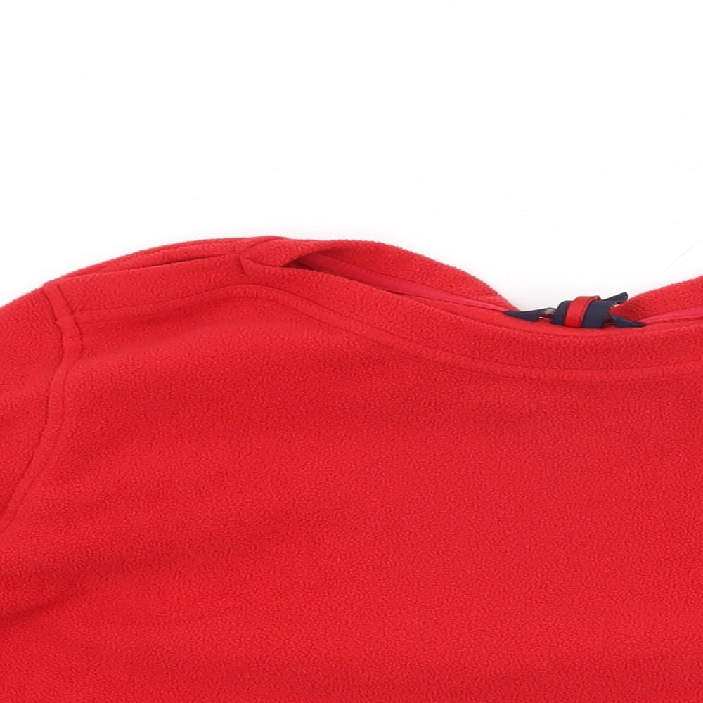 Lands' End Womens Red Polyester Basic T-Shirt Size 24 Round Neck - Size 24-26