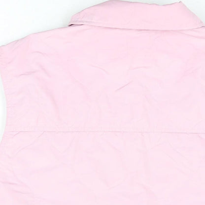 Womens UK Size S H&M Pink Basic Button-Up