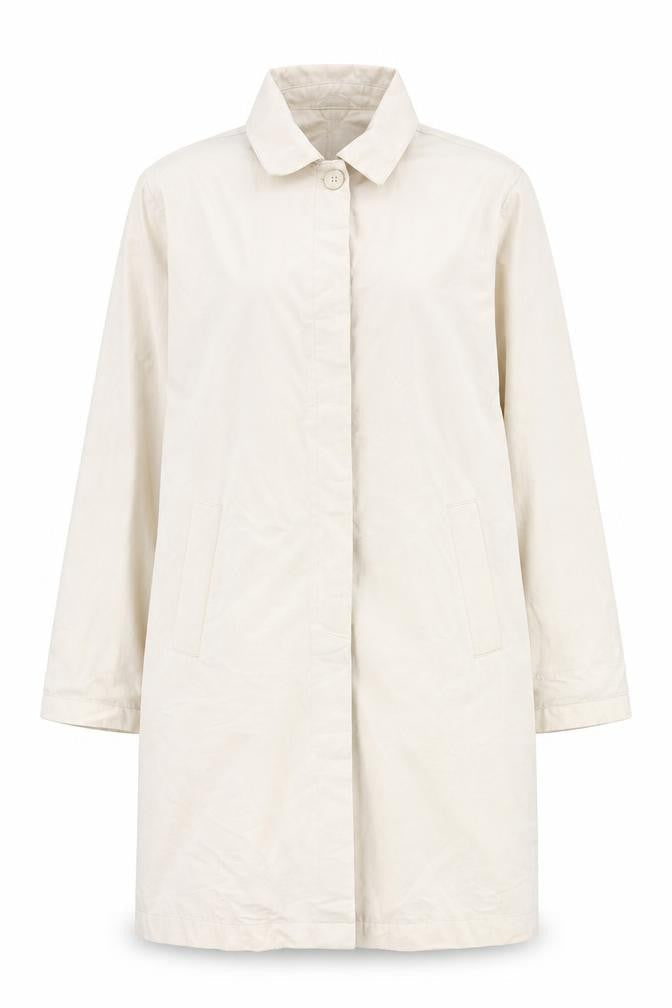 Marks and Spencer Womens Beige Overcoat Coat Size 14 Button