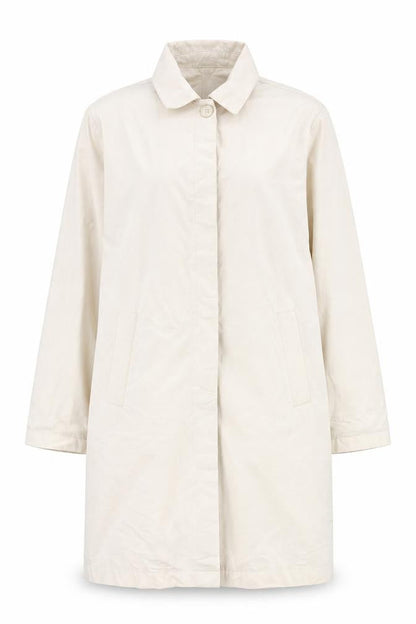 Marks and Spencer Womens Beige Overcoat Coat Size 14 Button