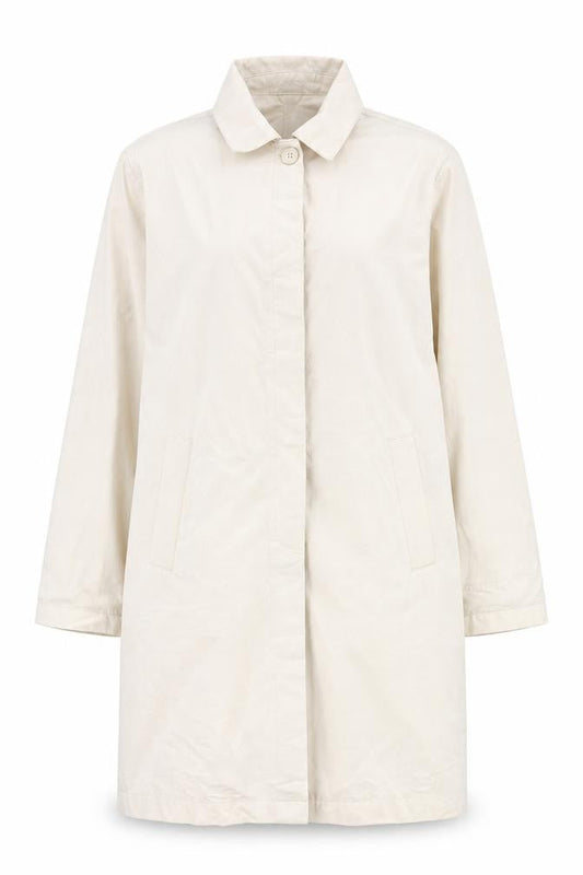Marks and Spencer Womens Beige Overcoat Coat Size 14 Button