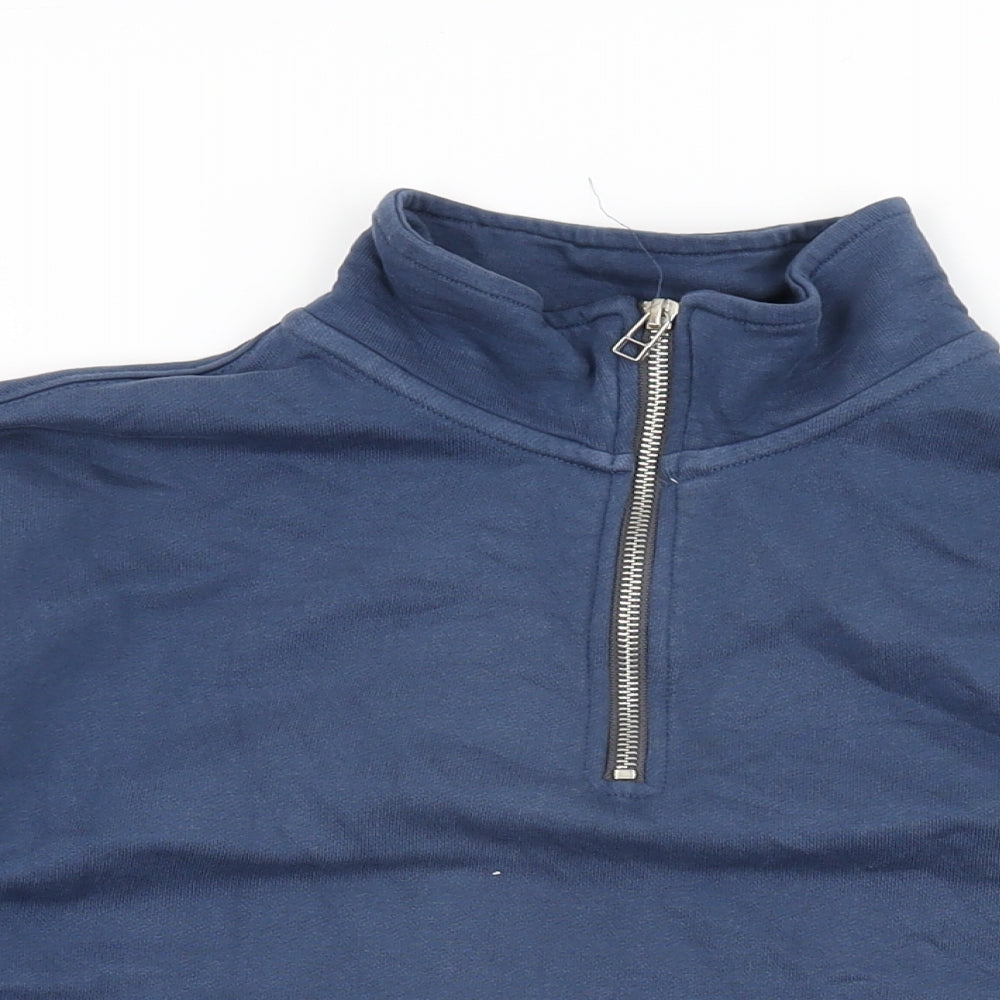 Mens UK Size L John Lewis Blue Pullover Sweatshirt