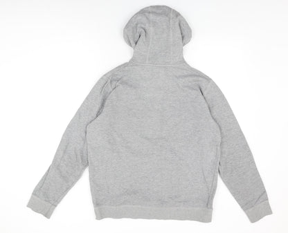 Mens UK Size L Burton Grey Pullover Hoodie