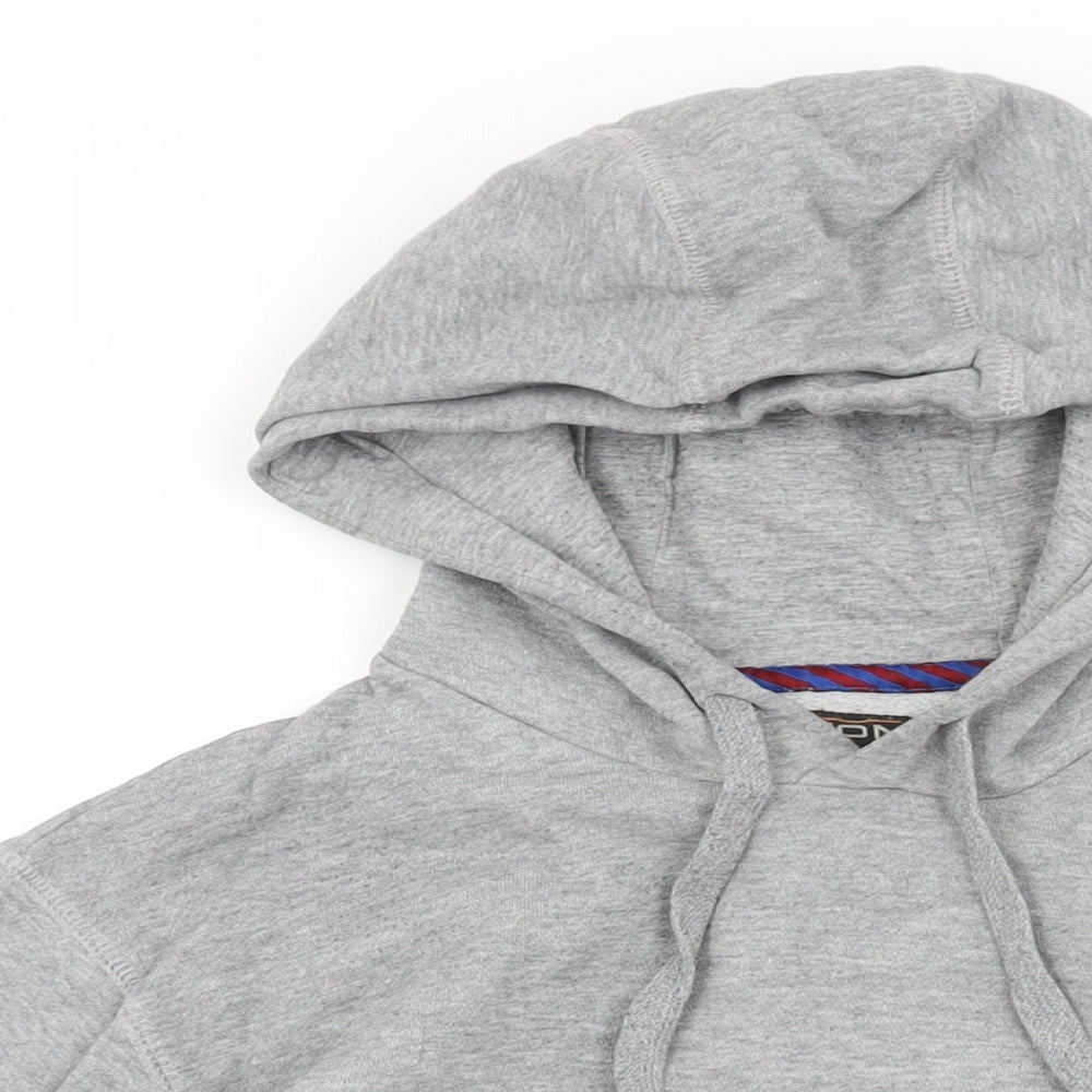 Mens UK Size L Burton Grey Pullover Hoodie