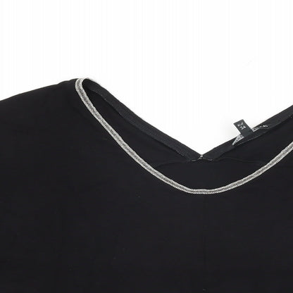 Womens UK Size 6 NEXT Black Basic T-Shirt
