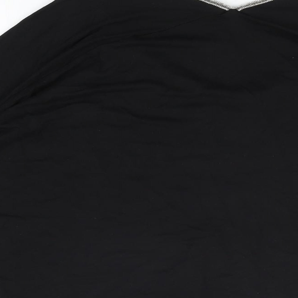 Womens UK Size 6 NEXT Black Basic T-Shirt