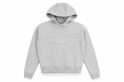 EBRU EVRIM Womens Grey Cotton Pullover Hoodie Size S Pullover - Activewear
