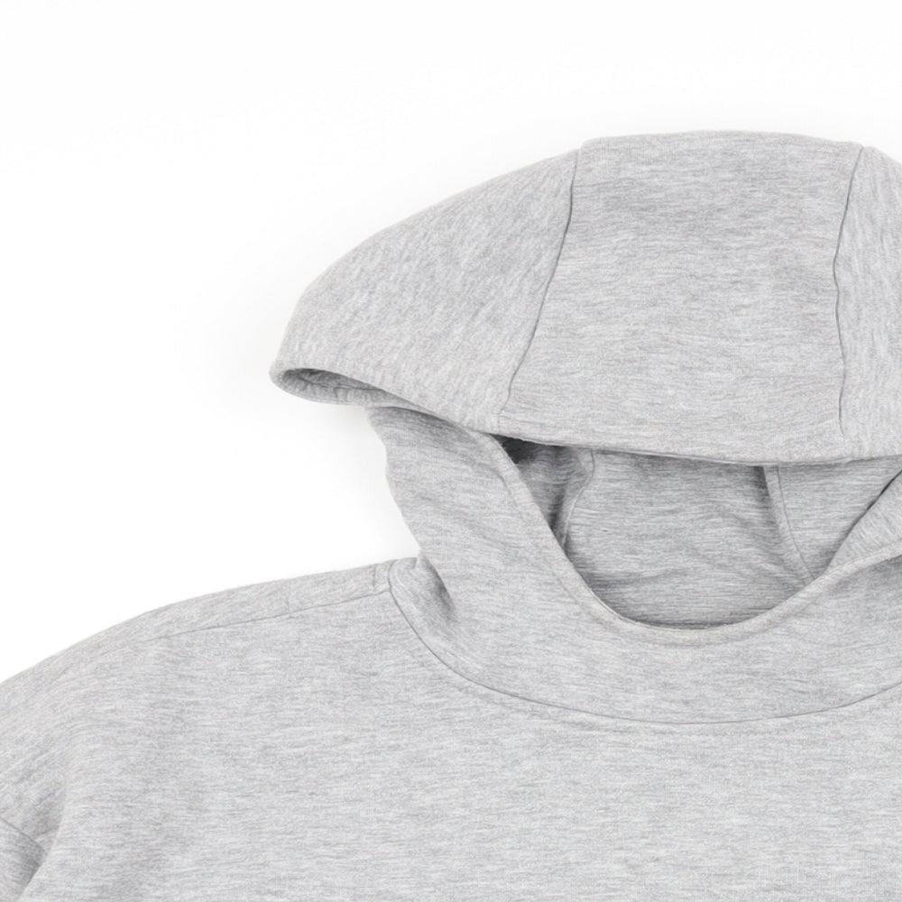 EBRU EVRIM Womens Grey Cotton Pullover Hoodie Size S Pullover - Activewear