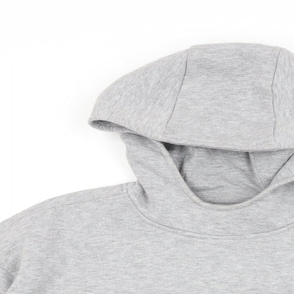 EBRU EVRIM Womens Grey Cotton Pullover Hoodie Size S Pullover - Activewear