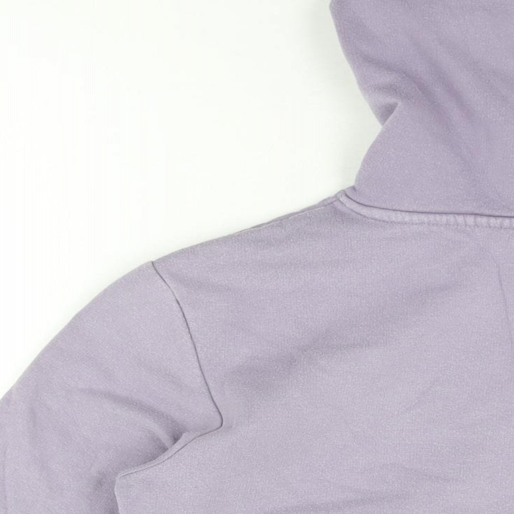 H&M Womens Purple Cotton Pullover Hoodie Size S Pullover