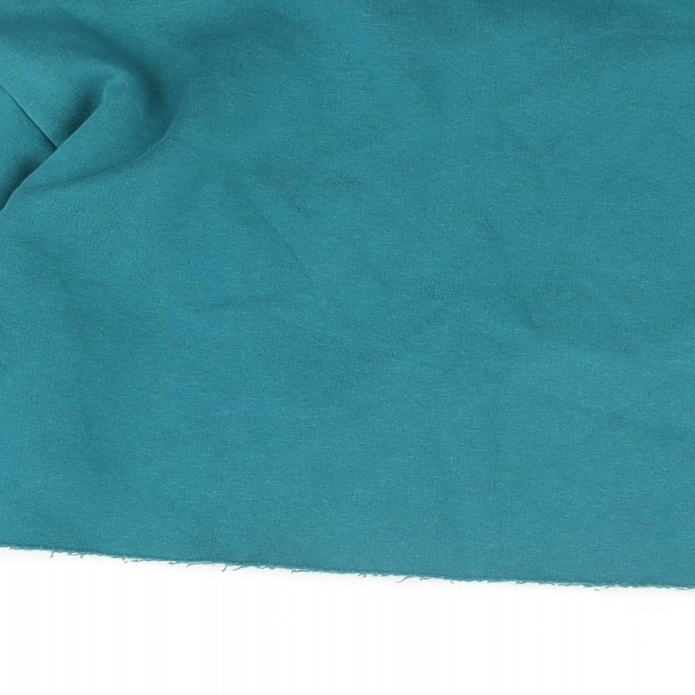 PRETTYLITTLETHING Womens Blue Cotton Pullover Sweatshirt Size S Pullover - Worry Less Smile More