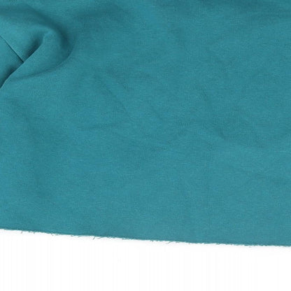 PRETTYLITTLETHING Womens Blue Cotton Pullover Sweatshirt Size S Pullover - Worry Less Smile More