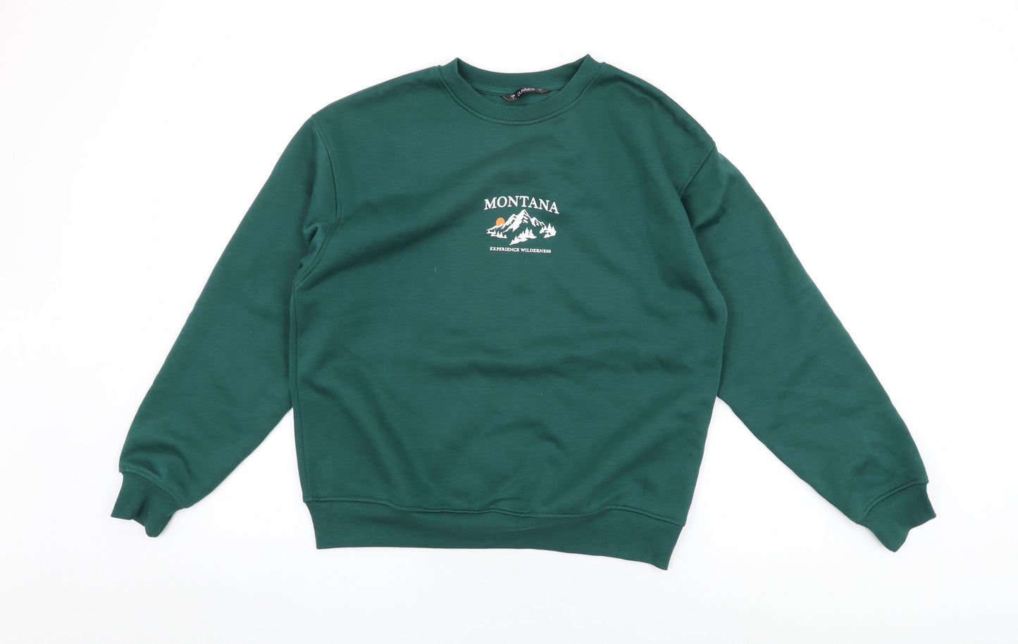 Dunnes Womens Green Cotton Pullover Sweatshirt Size S Pullover - Montana