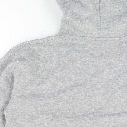 Zara Mens Grey Cotton Pullover Hoodie Size S