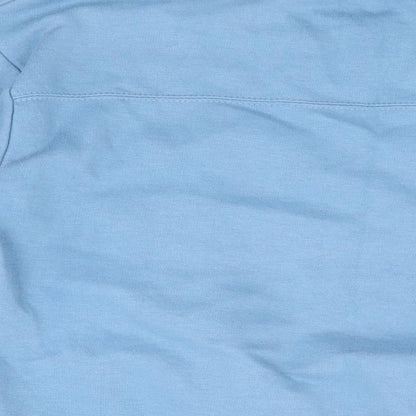 Zara Womens Blue Cotton Pullover Sweatshirt Size M Pullover