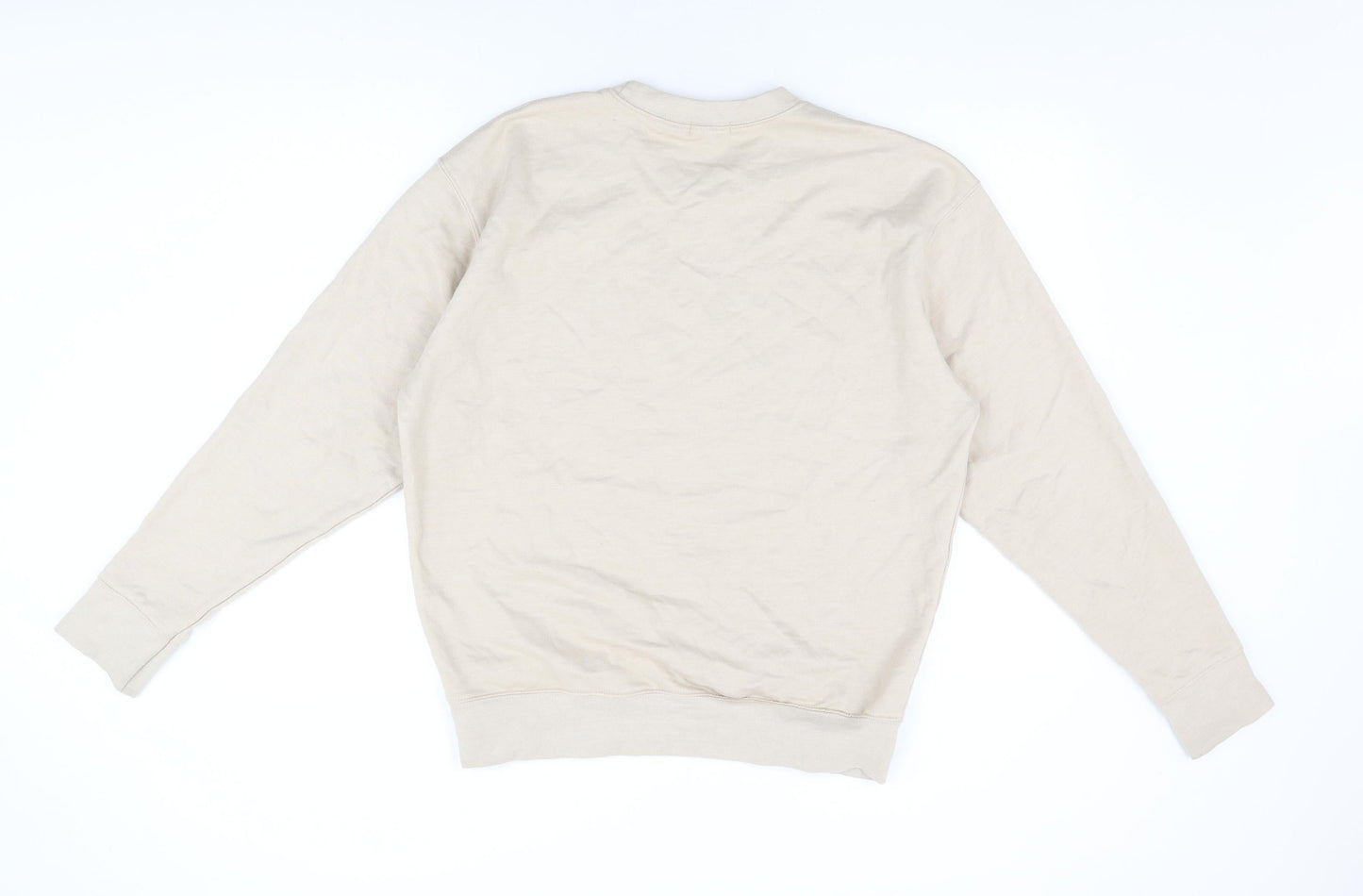 Nasty Gal Womens Beige Cotton Pullover Sweatshirt Size M Pullover - Sports Club