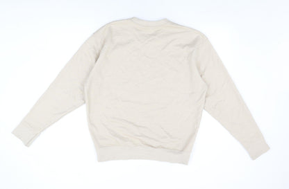 Nasty Gal Womens Beige Cotton Pullover Sweatshirt Size M Pullover - Sports Club