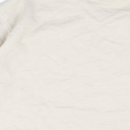 Nasty Gal Womens Beige Cotton Pullover Sweatshirt Size M Pullover - Sports Club