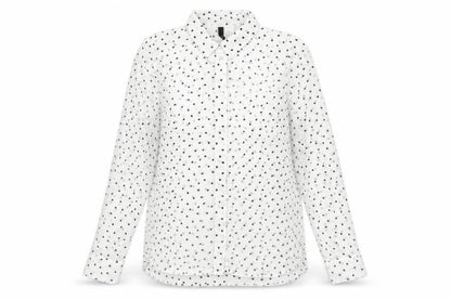 Womens UK Size 12 H&M White Basic Button-Up