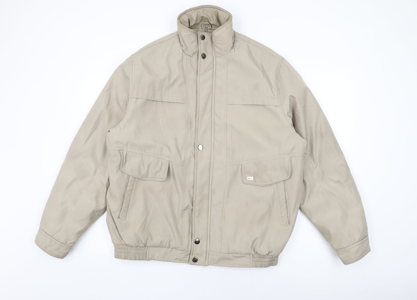 Mens UK Size M Jbc Collection Beige Bomber Jacket