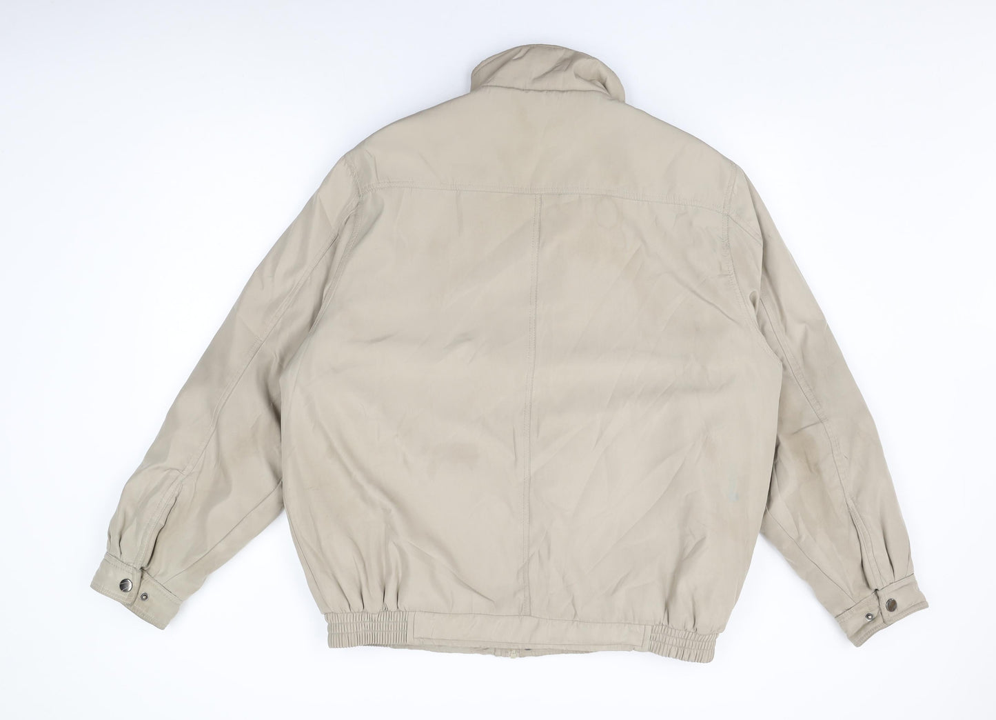 Mens UK Size M Jbc Collection Beige Bomber Jacket