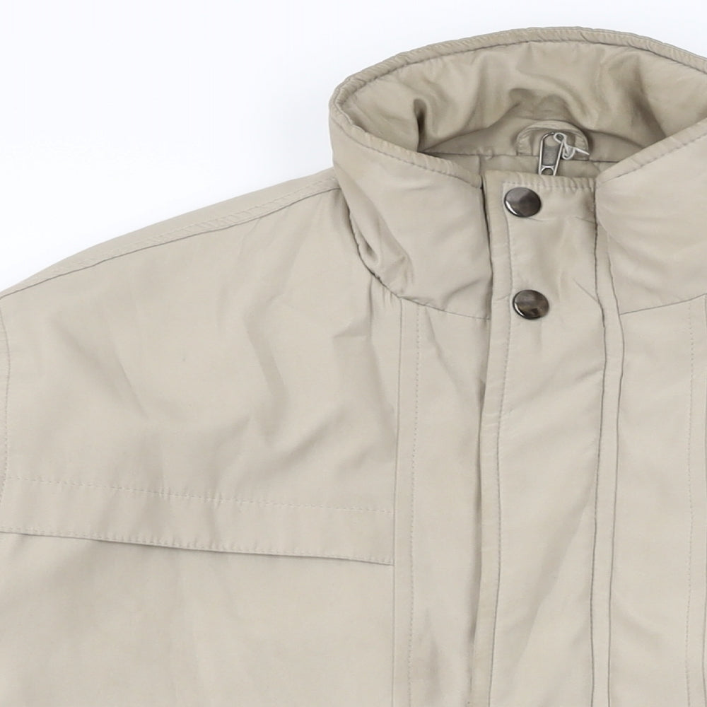 Mens UK Size M Jbc Collection Beige Bomber Jacket