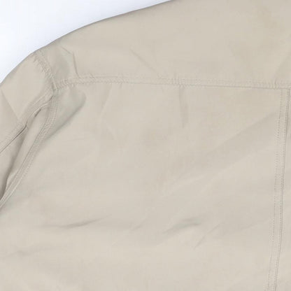 Mens UK Size M Jbc Collection Beige Bomber Jacket
